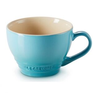 NWT Le Creuset Stoneware Giant Cappuccino Mug 400ml Caribbean